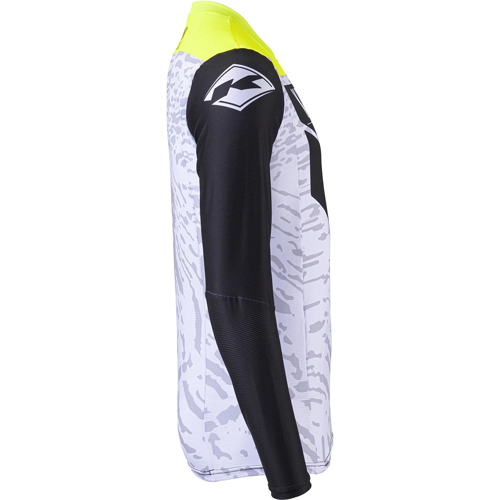 Kenny - Maillot Performance Stone Blanc / Noir / Jaune