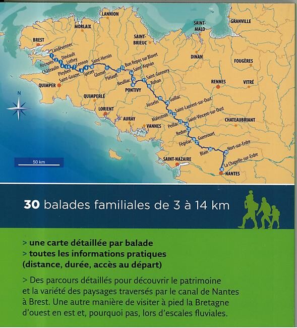 OUEST FRANCE - LE CANAL DE NANTES A BREST 30 BALADES