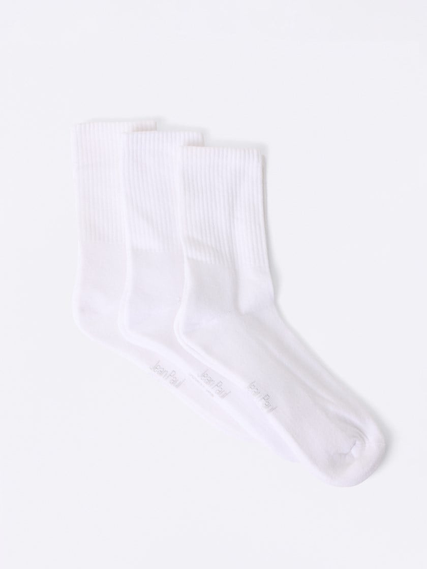 3 pk sportssokker Bright White