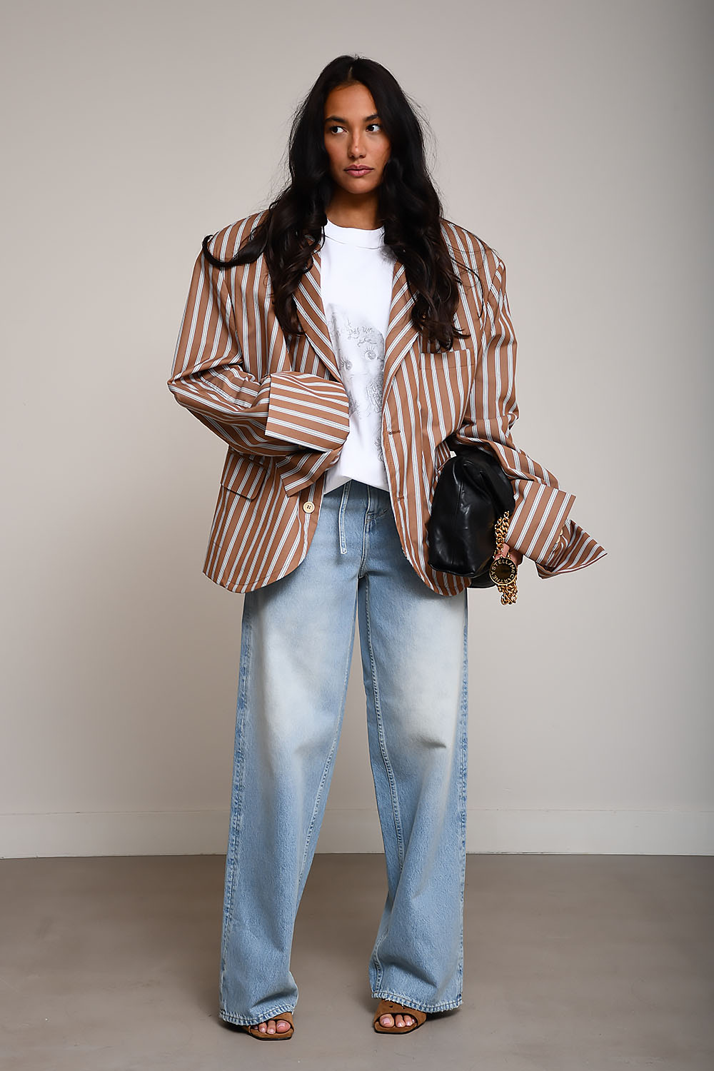 Alba stripped blazer