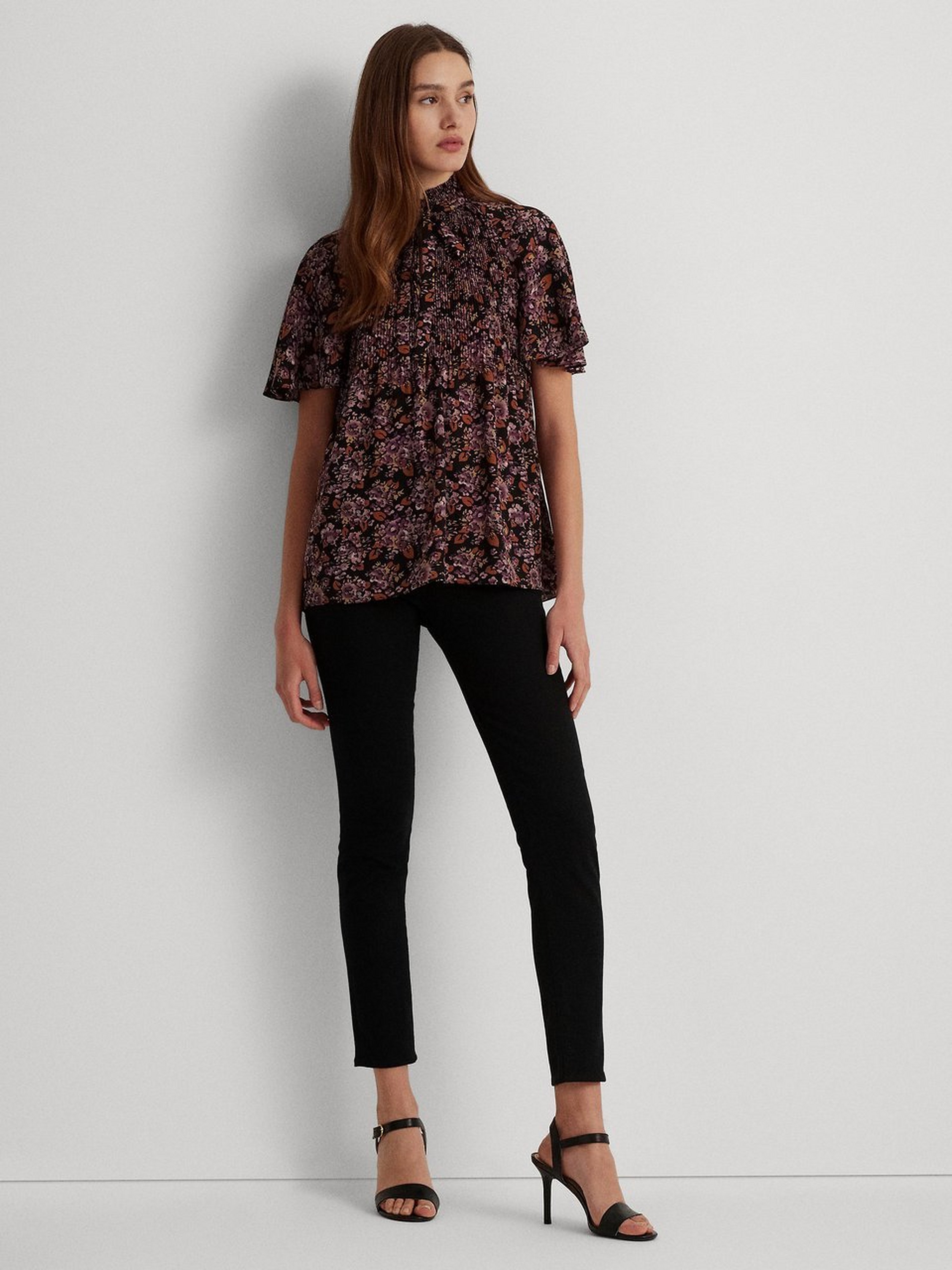 Bluse mit Stehkragen