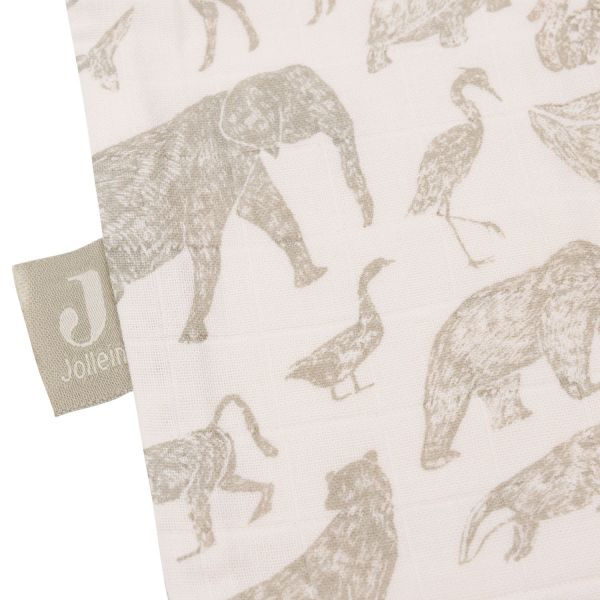 Jollein Animals Hydrofiel Slaapzak - 70 cm - Olive Green