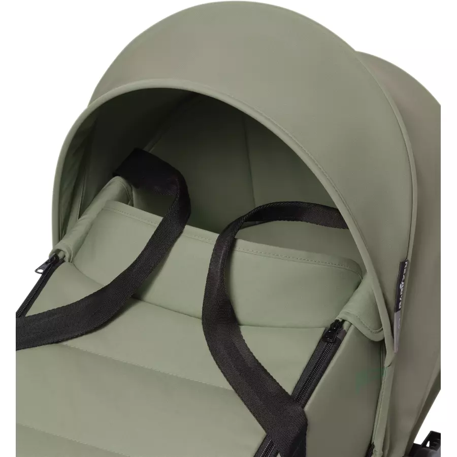 BABYZEN Kinderwagen YOYO2 0+ White mit Liegewanne Gratis Textilset Olive
