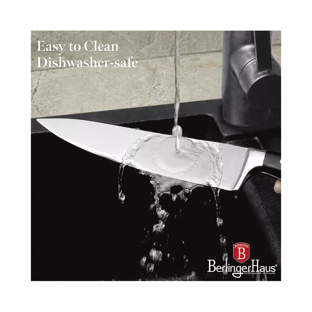 Berlinger Haus 4-teiliges Messerset Black Silver Collection
