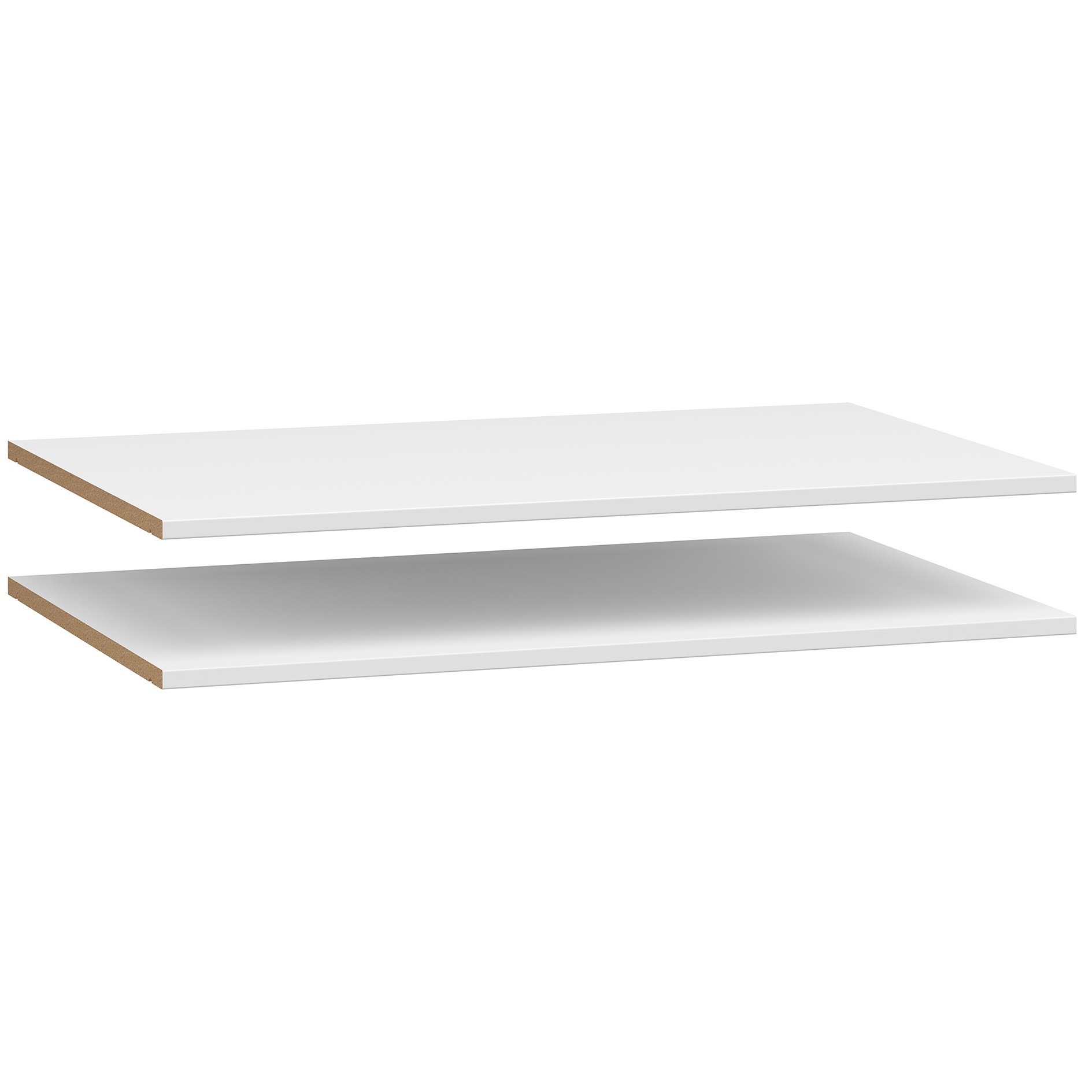 2-teiliges Einlegeboden-Set - weiß - für 52 cm Tiefe