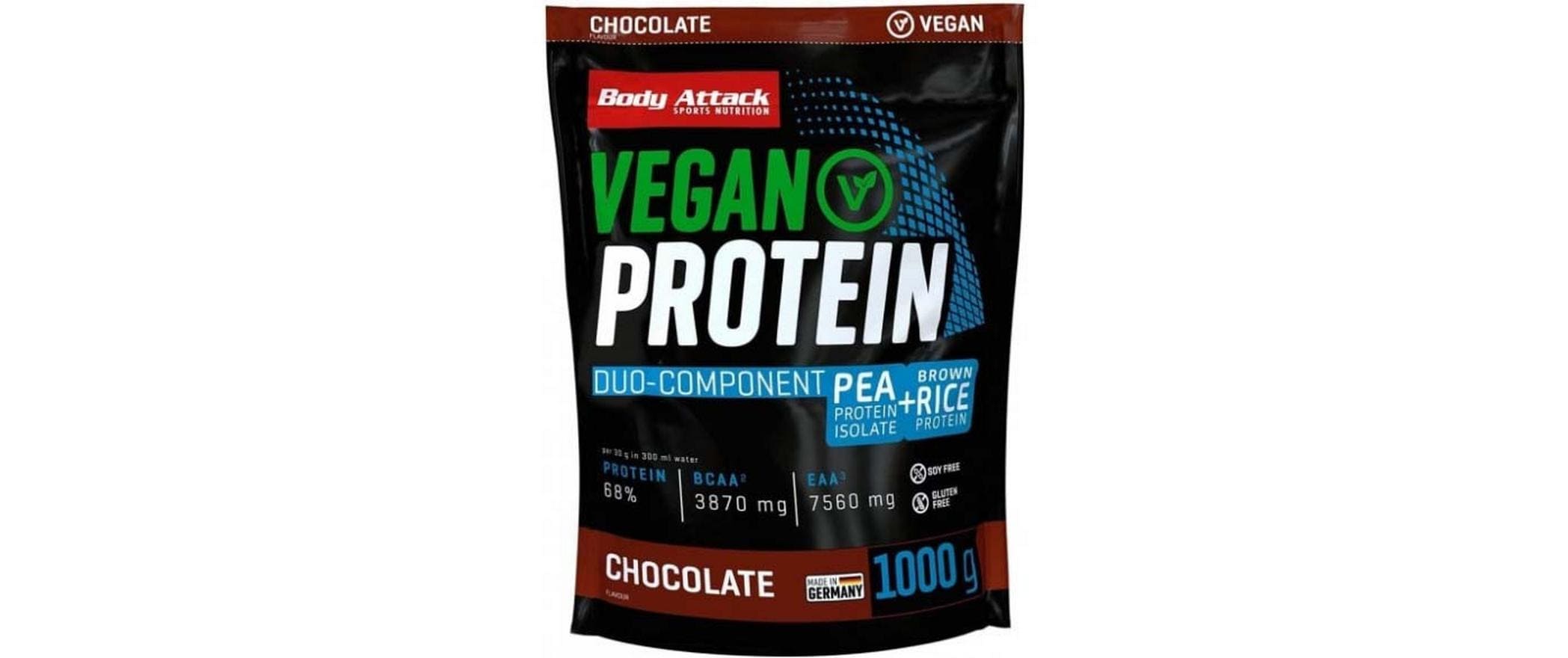 Pulver Vegan Protein Schokolade 1000 gEiweiss aus pflanzlichen Quellen