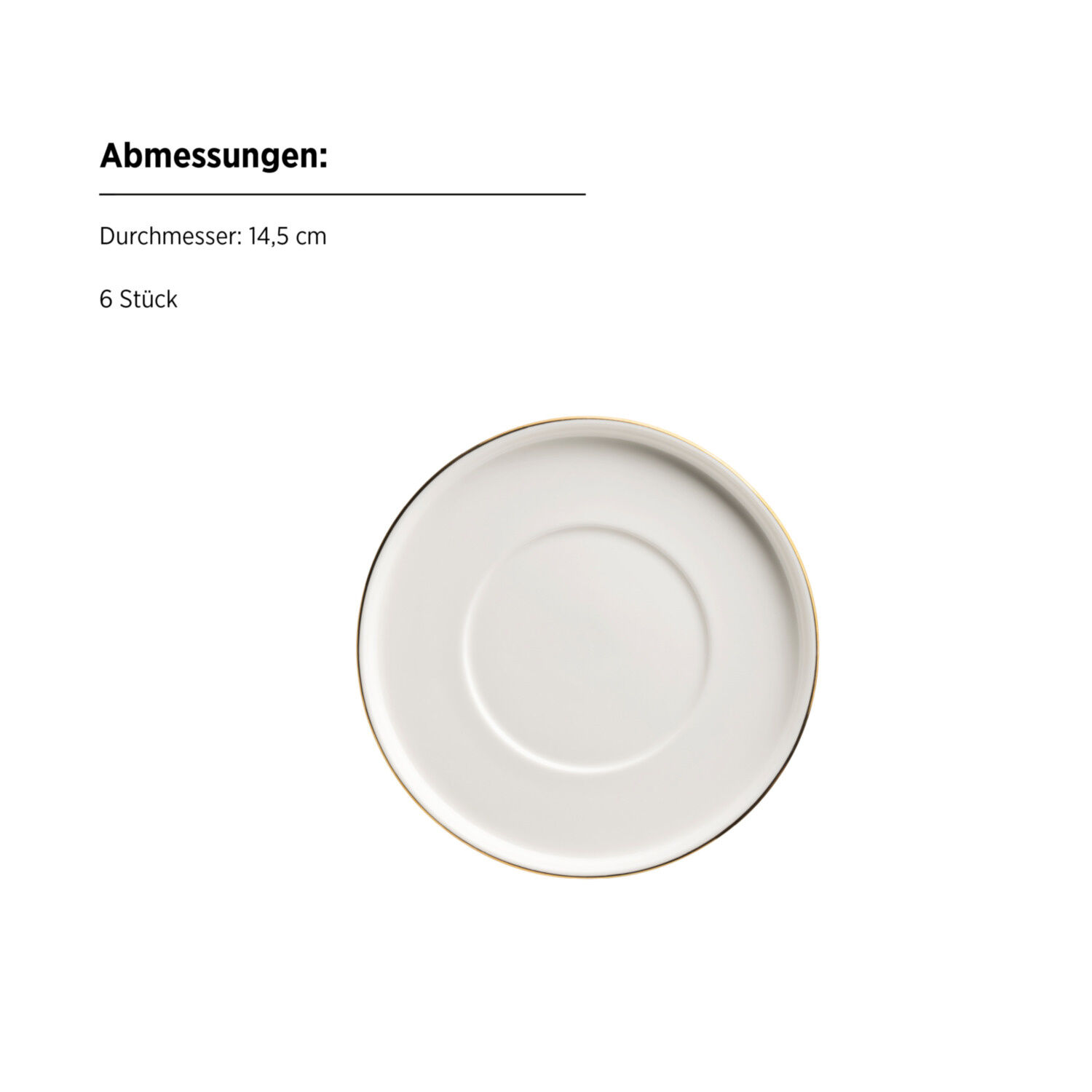 Mäser Kaffeeservice 18-teilig mit Goldrand Sita