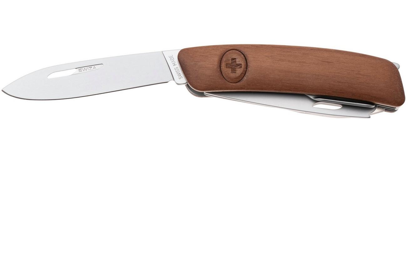 Swiza HO05R-TT AM, KHO.0096.6300, Walnut, Zwitsers zakmes, 7 tools