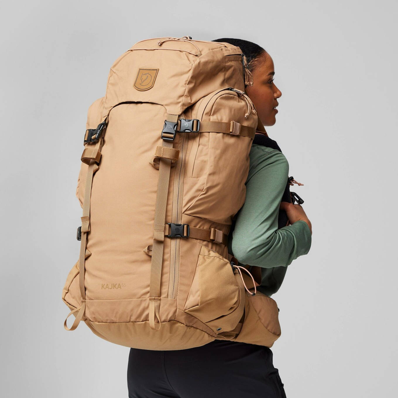 Fjällräven backpack Kajka 55L S/M zwart