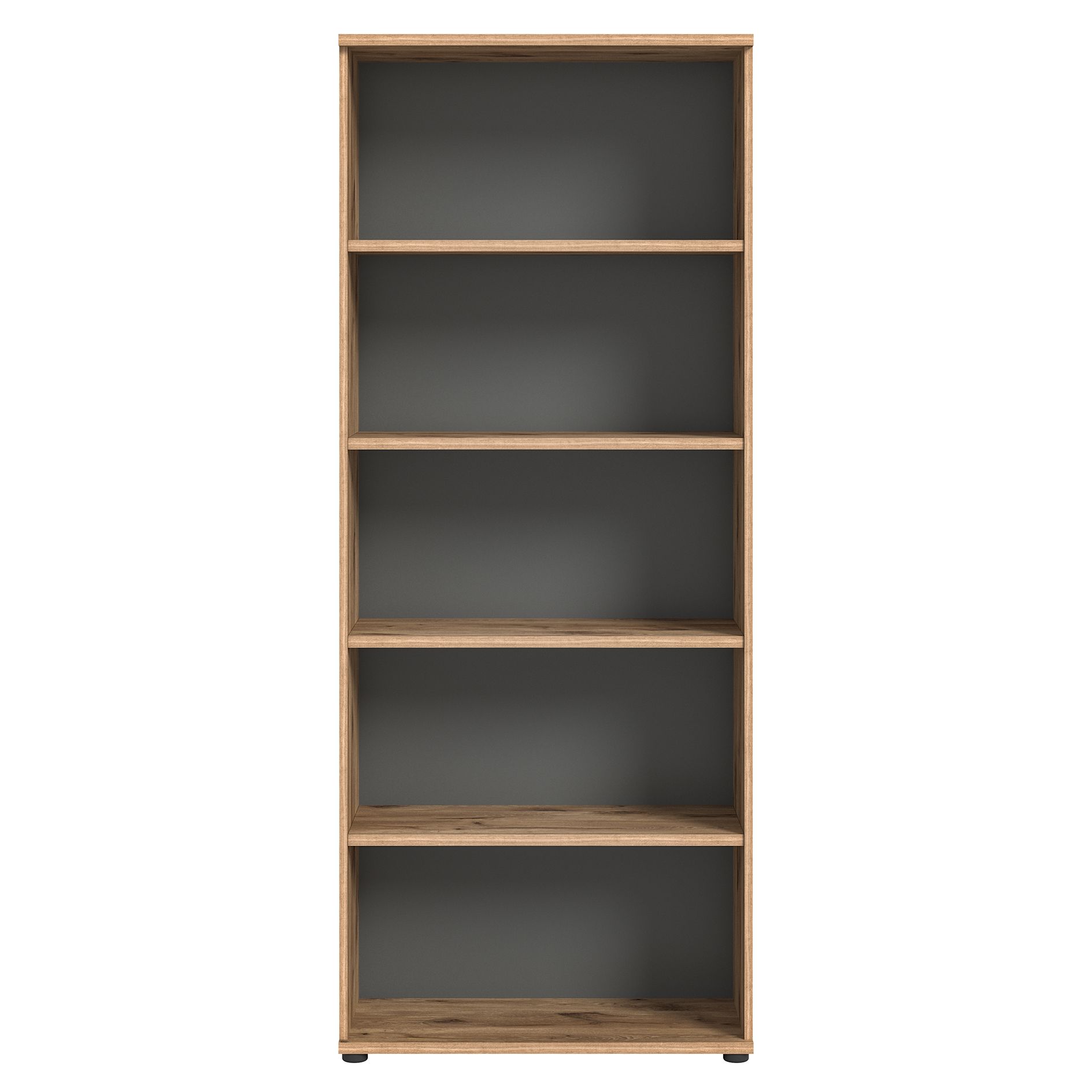 Stauraumshelf MASON - Nox Oak - Basalt grau - 80 cm