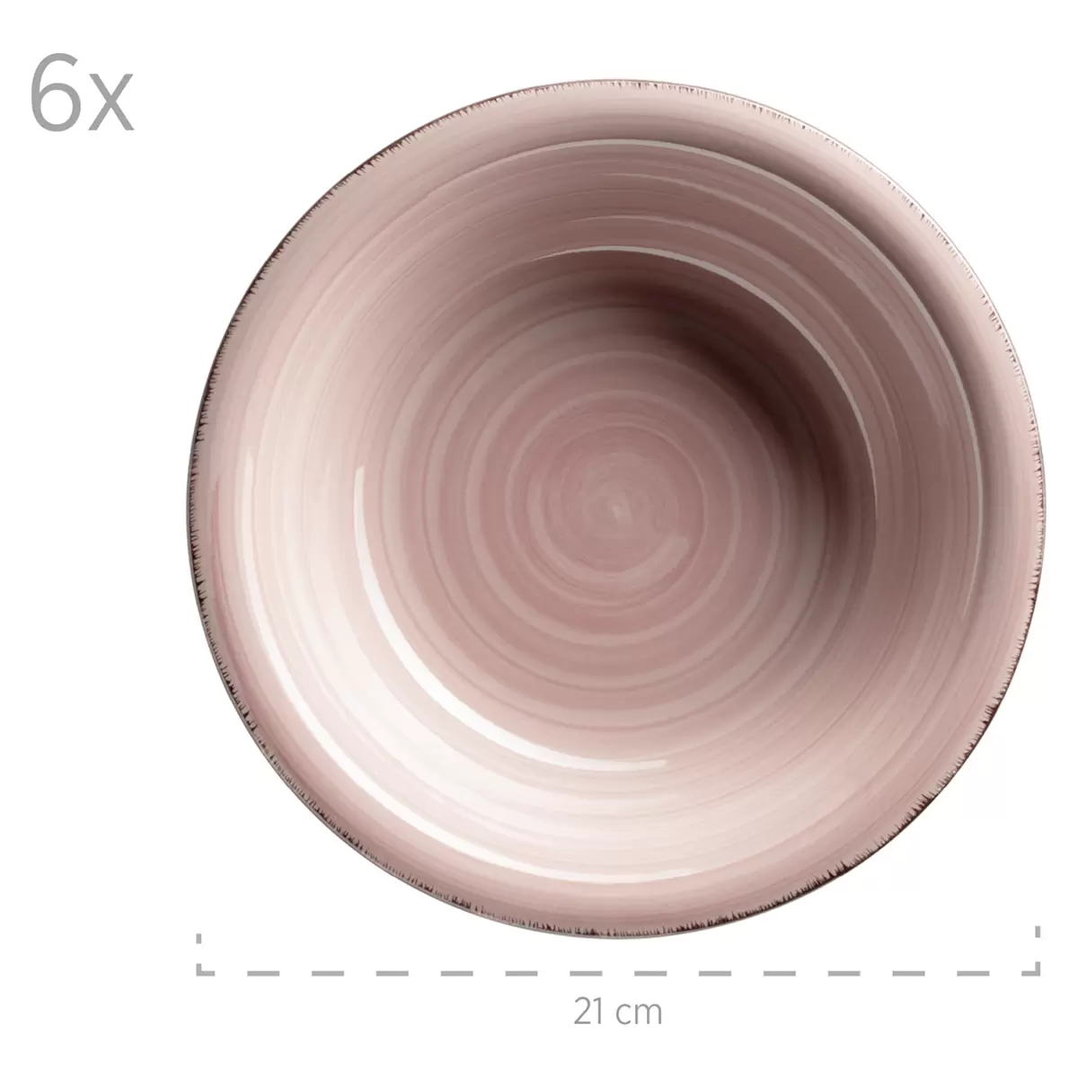 Geschirr-Set 30tlg. LUMACA Rosa