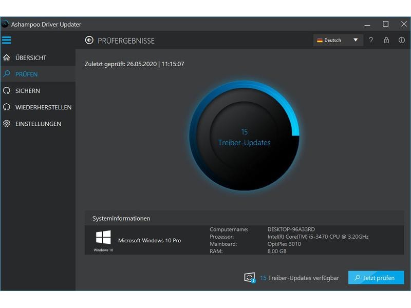 Ashampoo Driver Updater ESD, Vollversion, 3 PC, 1 Jahr Für das beste System | Immer die neuesten Treiber