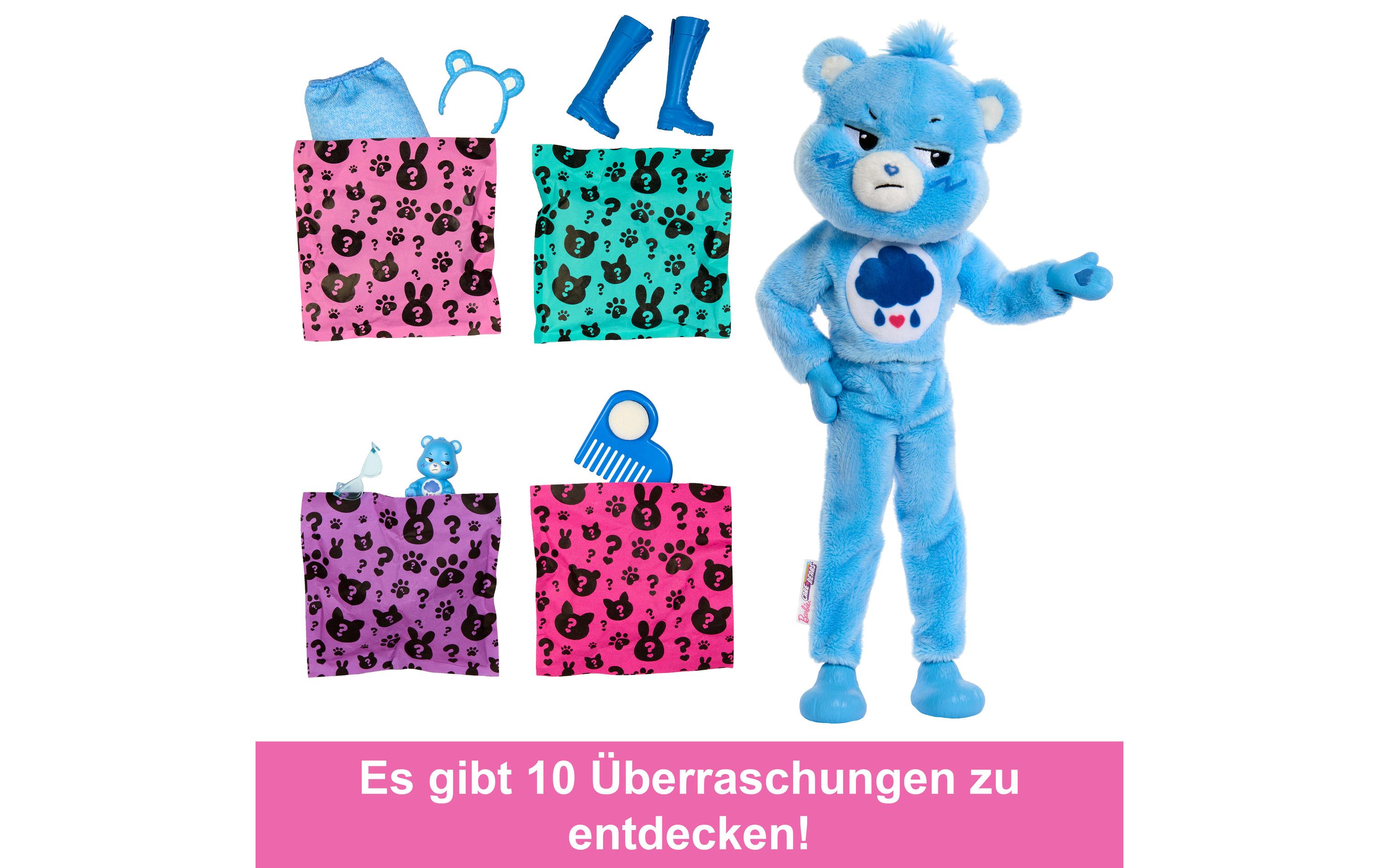 Puppe Cutie Reveal Care Bears 3 - BrummbärchiBarbie-Puppe aus der Cutie Reveal-Reihe