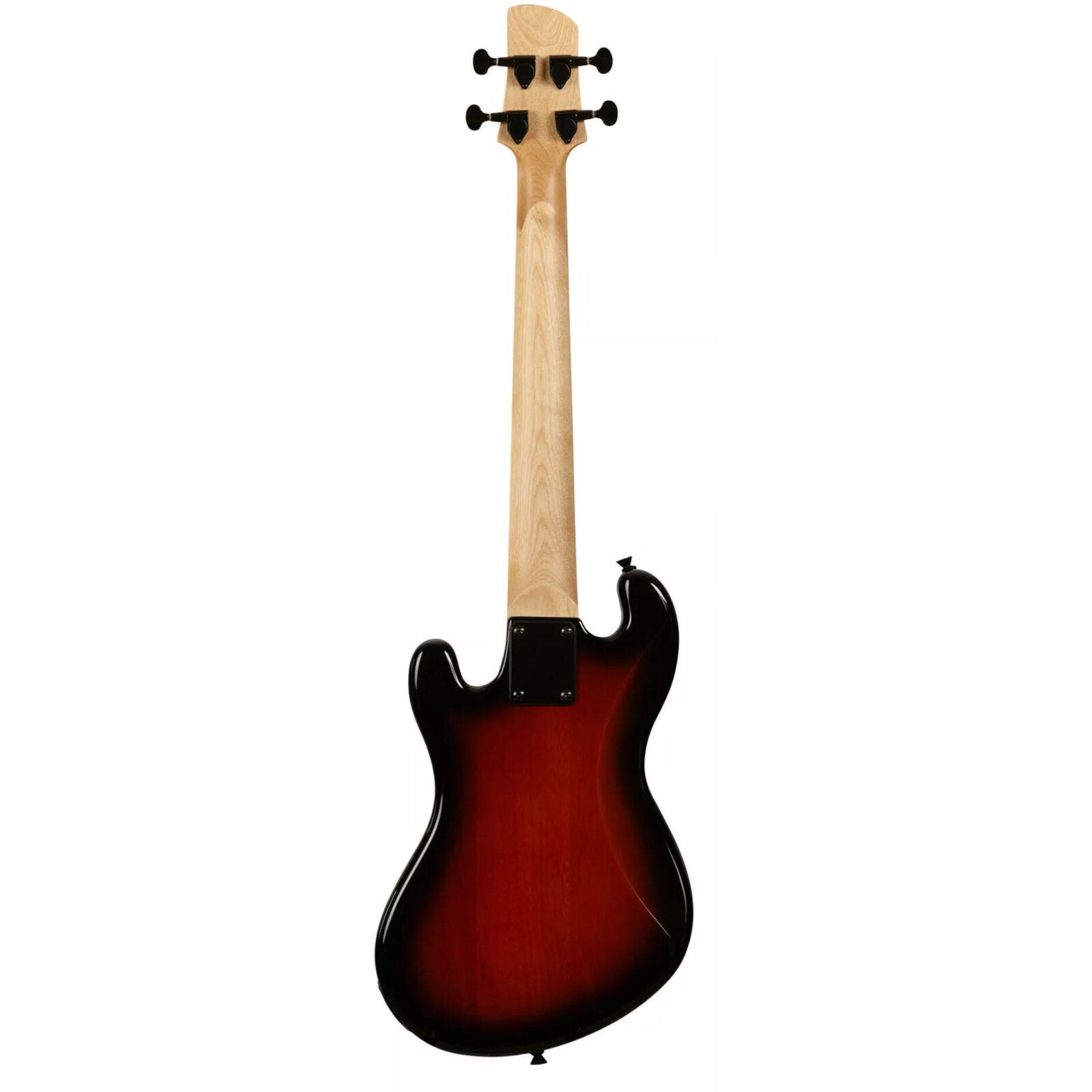 Kala Solid Body 4-String Fretted U-Bass Tobacco Burst elektrische basgitaar met gigbag
