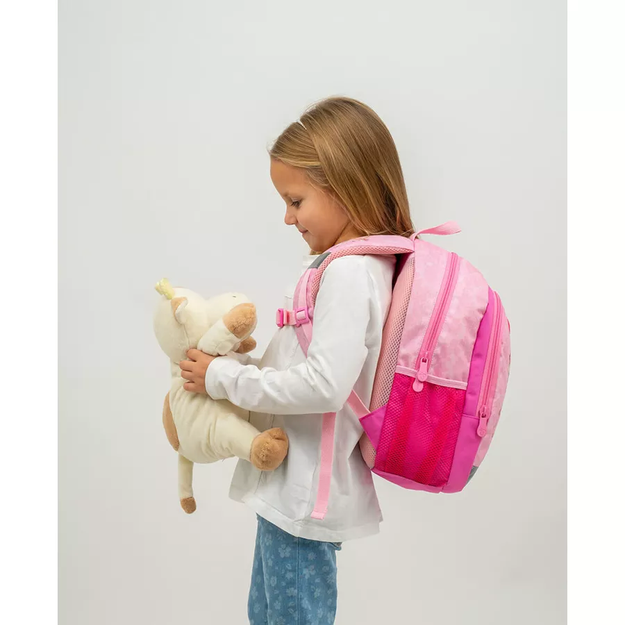 Belmil Kindergartenrucksack Kiddy Plus Kindergartenrucksack für 3-6 Jährige Kinder mit Brustgurt Ballerina