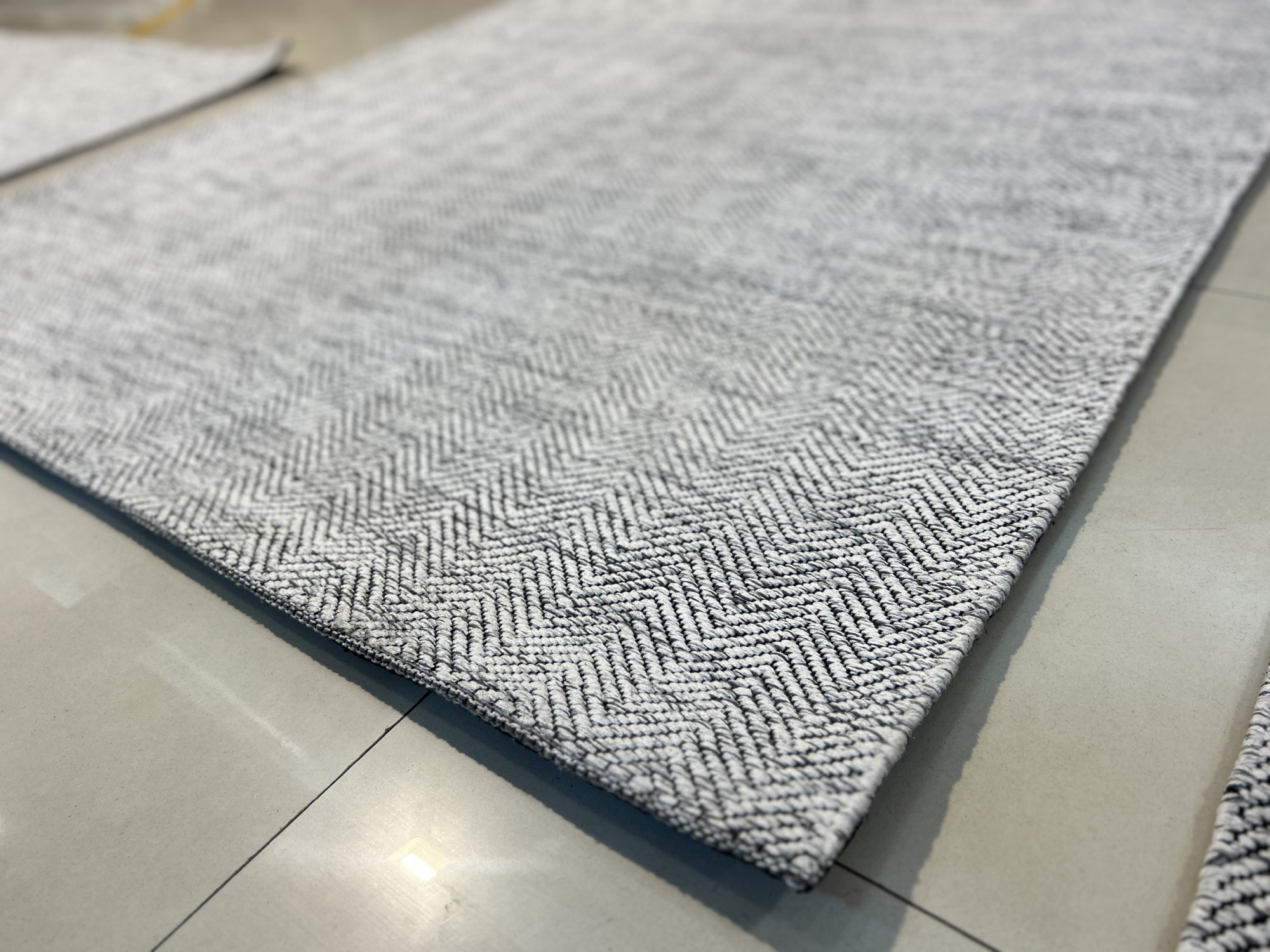 Teppich 'Rohit', Grautöne, B 200 cm, L 140 cm von fischer's lagerhaus