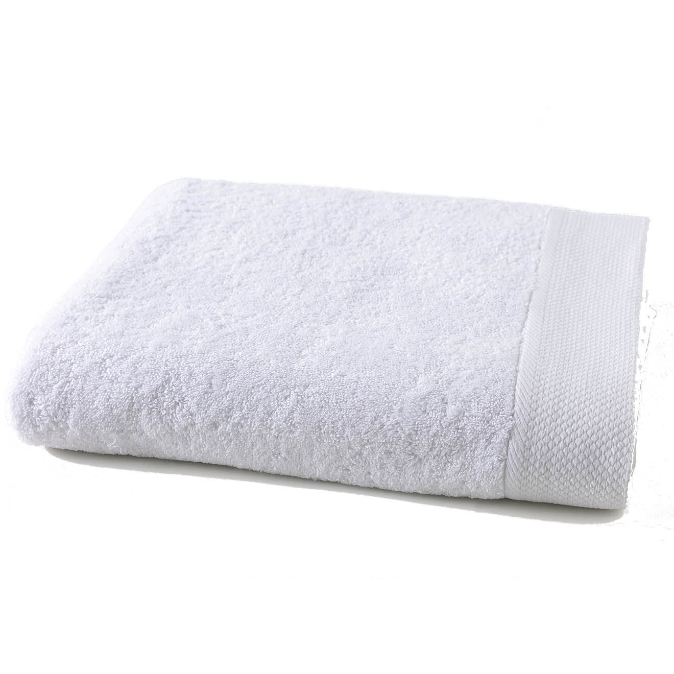 Soft by Perle de Coton Drap de bain blanc - 100x150 cm