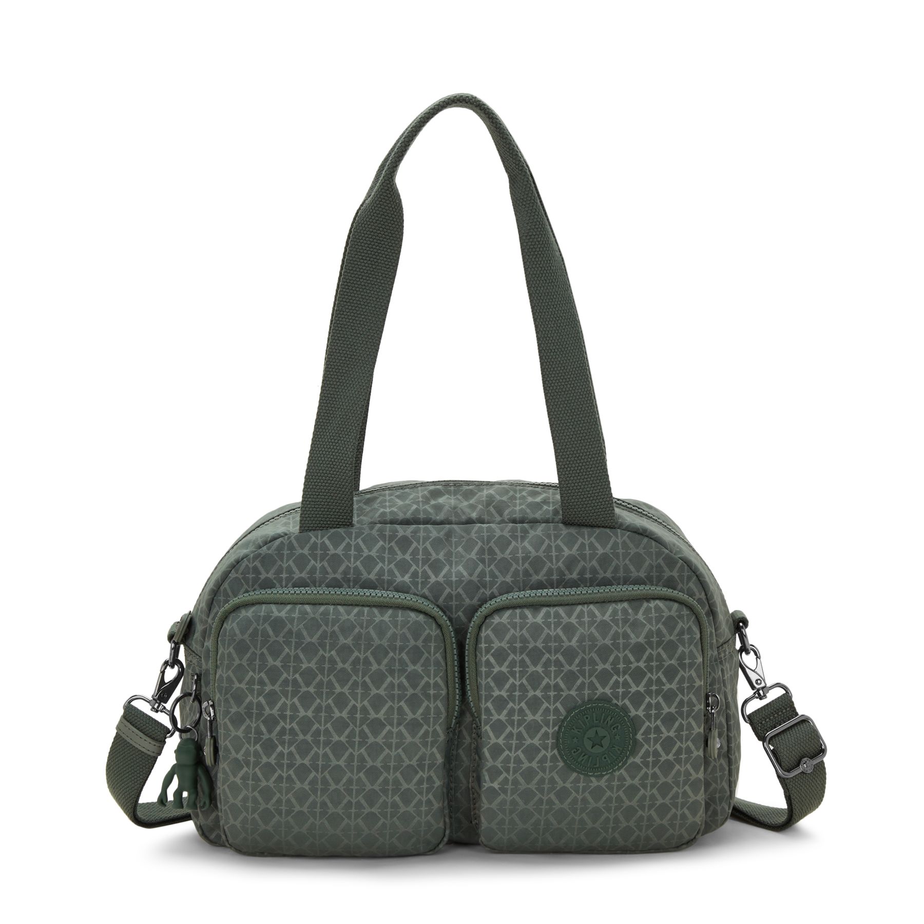 COOL DEFEA Sac Épaule Taille Moyenne avec Sangle Détachable - Sign Green Embosse