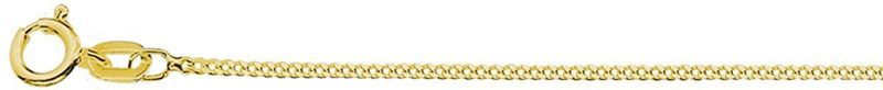 Zilver Verguld Collier Gourmette - Geel - 60 cm - 4-zijdes Geslepen - 1,2 mm - 3 Micron