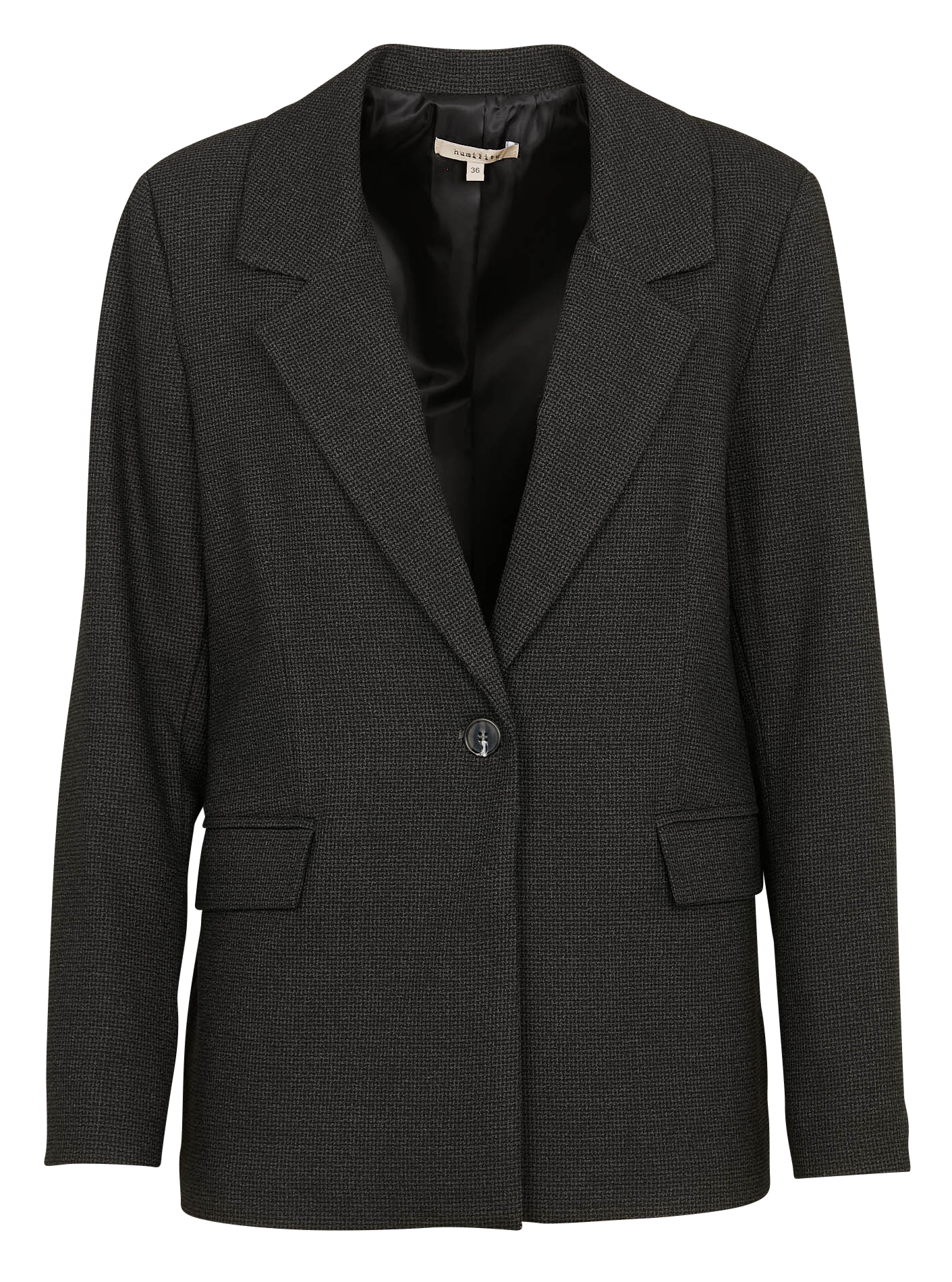 Veste de tailleur droit à motifs | Bleu