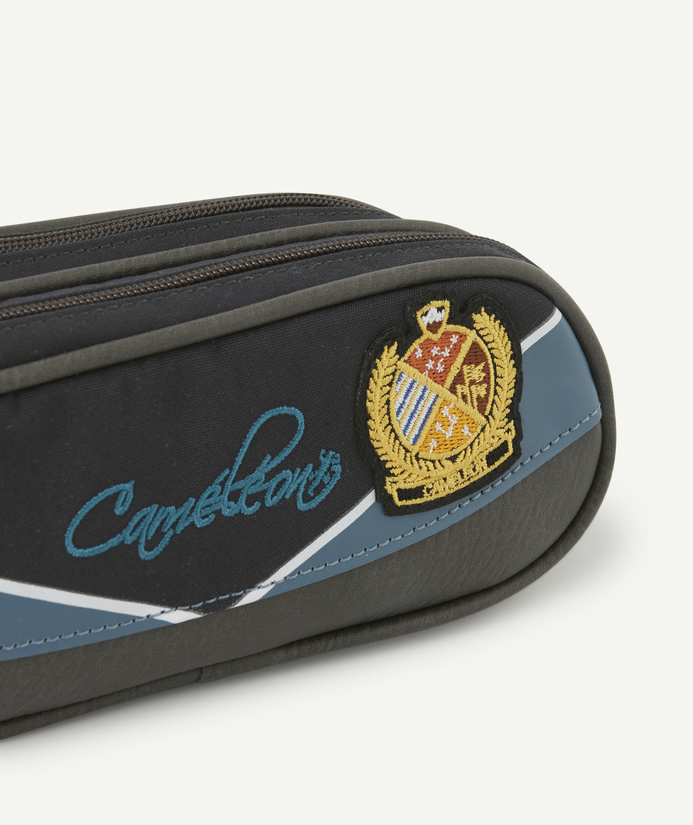 CAMELEONTROUSSE VINTAGE BLUE BADGE 2 COMPARTIMENTS