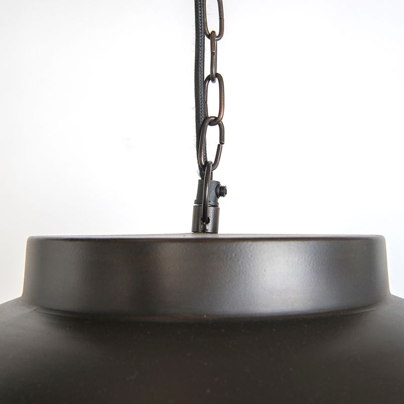 Industriële hanglamp antiek bruin 60 cm - Hoodi