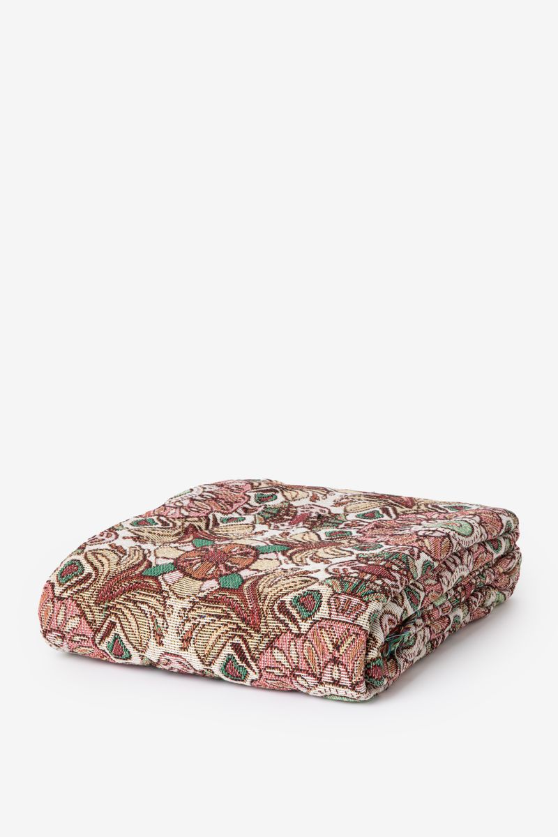 Sissy-Boy Multicolour sprei met bloemendessin (250x200 cm)