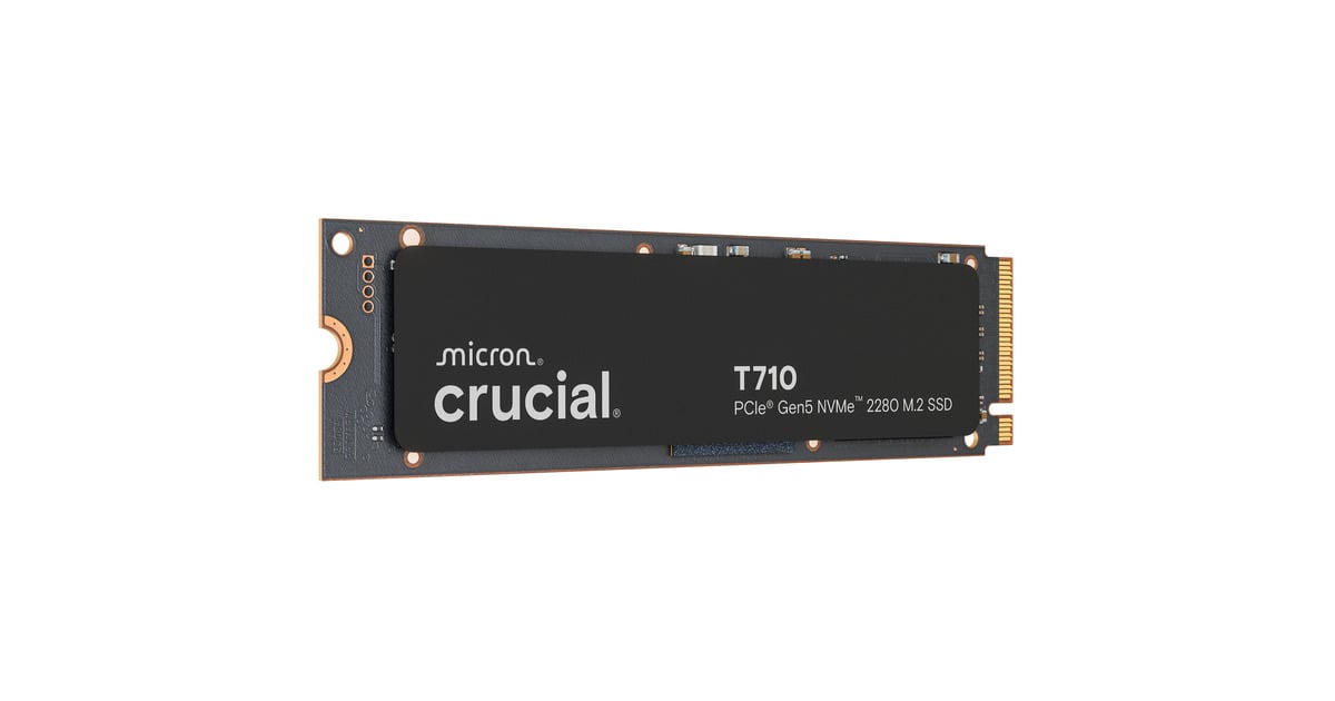 CrucialT710 2 TB SSD  (PCIe 5.0 x4, NVMe 2.0, M.2 2280)