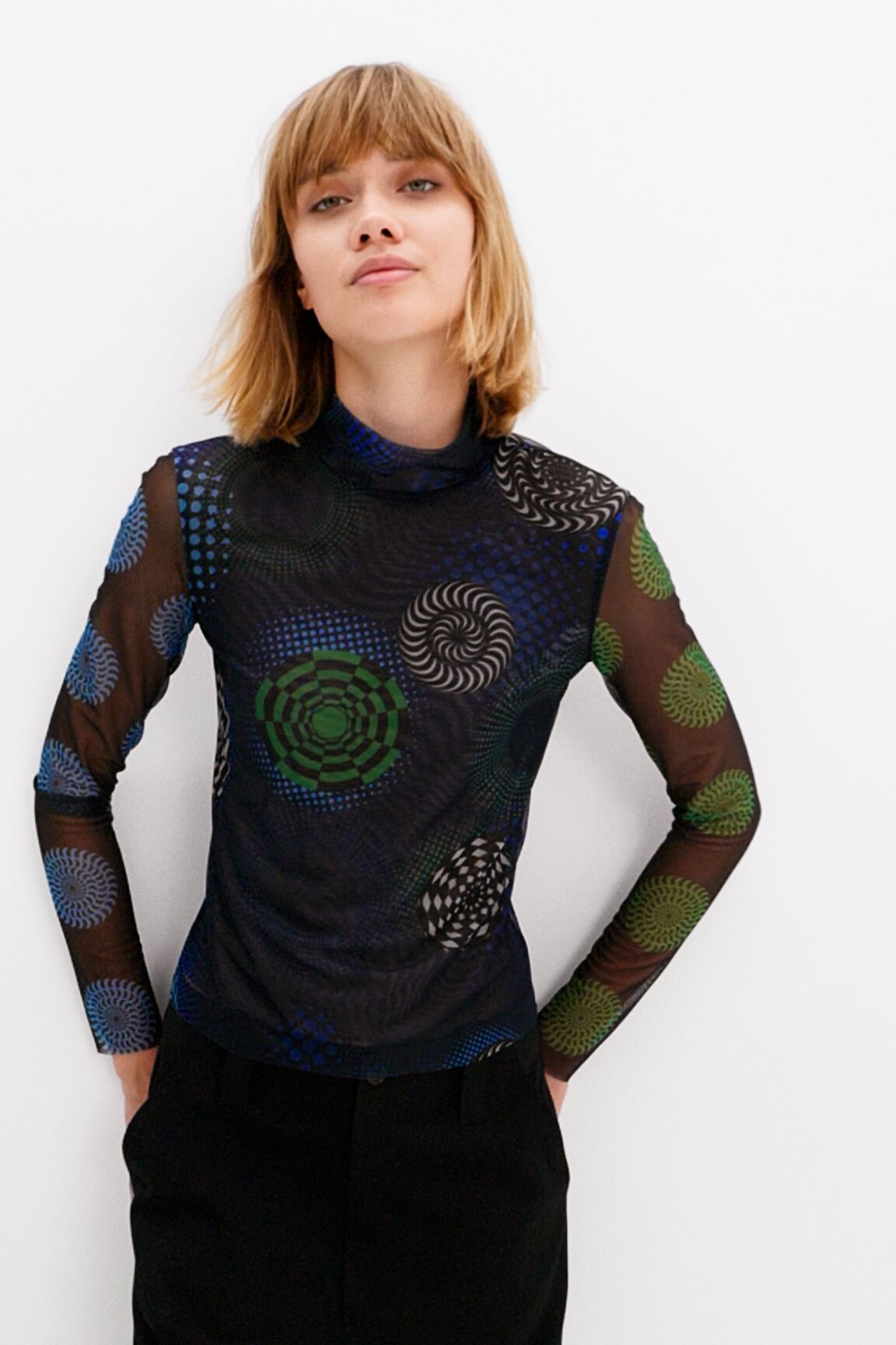 T-shirt tulle cercles