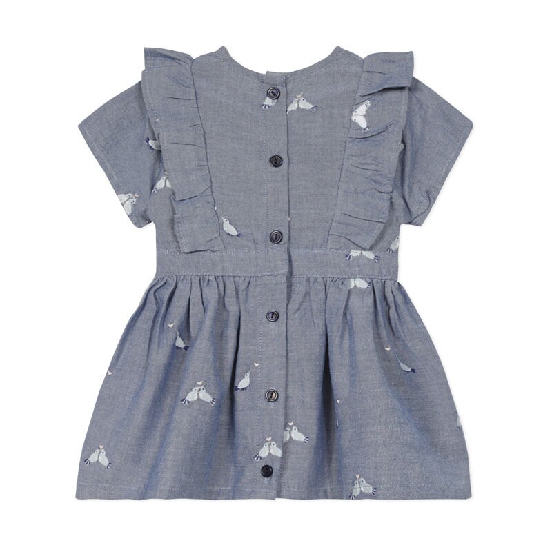 Robe bébé fille chambray Absorba Aucune nuance