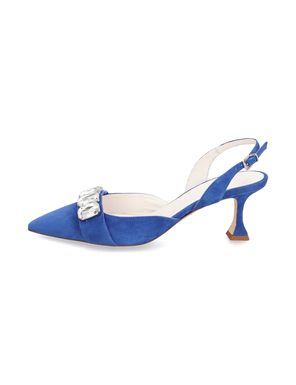 Veloursleder Slingpumps