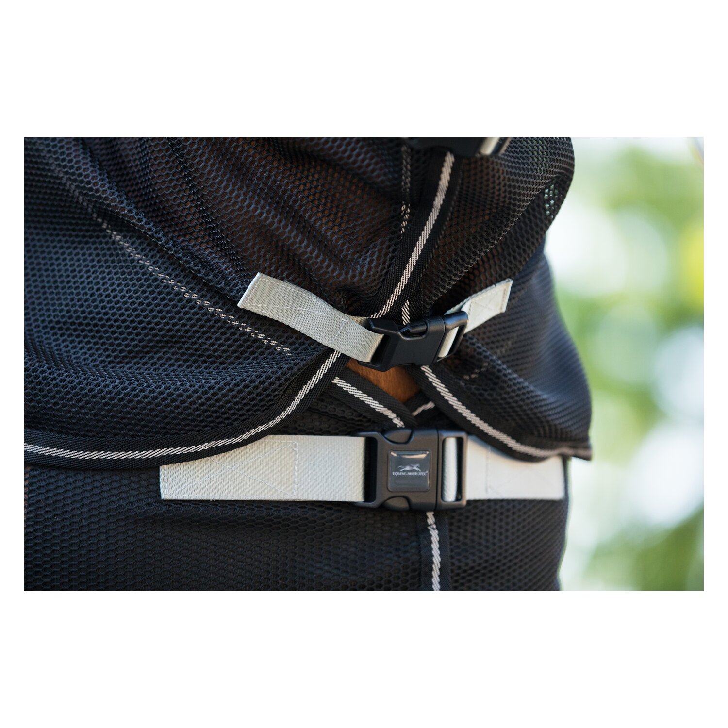 EQUINE MICROTEC Fliegenhalsteil MICRO MESH PROTECT  - black