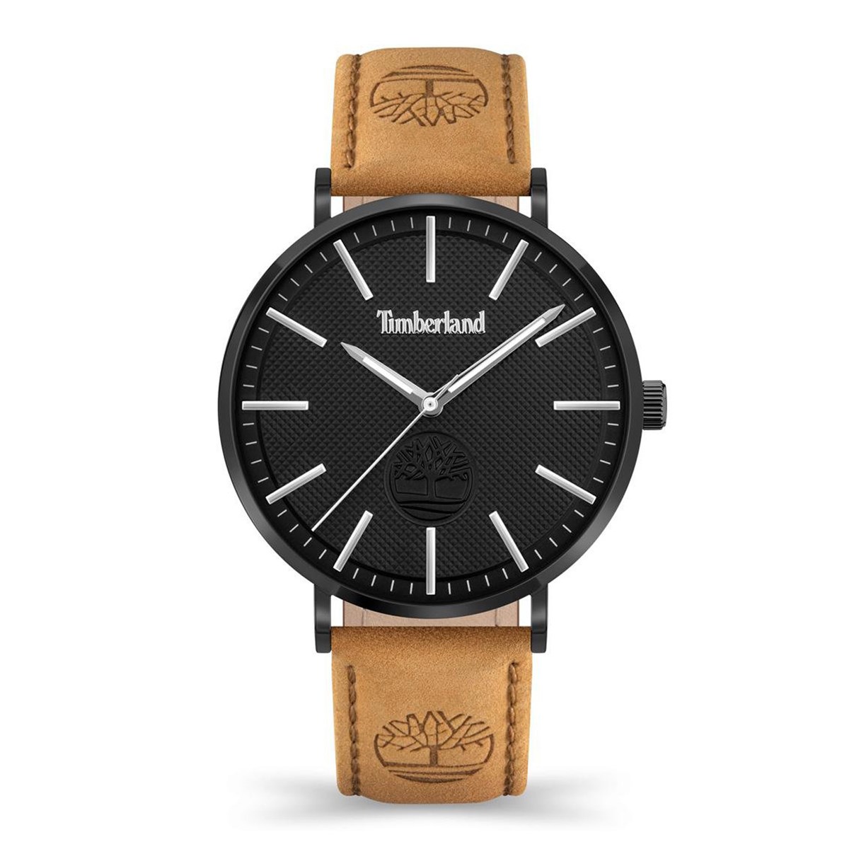 Montre Timberland Kinsley cuir beige cadran noir