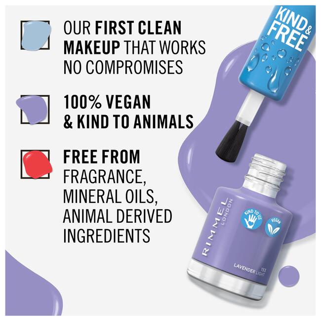 Rimmel London KIND & FREE Vegan Nagellak 153 Lavender Light