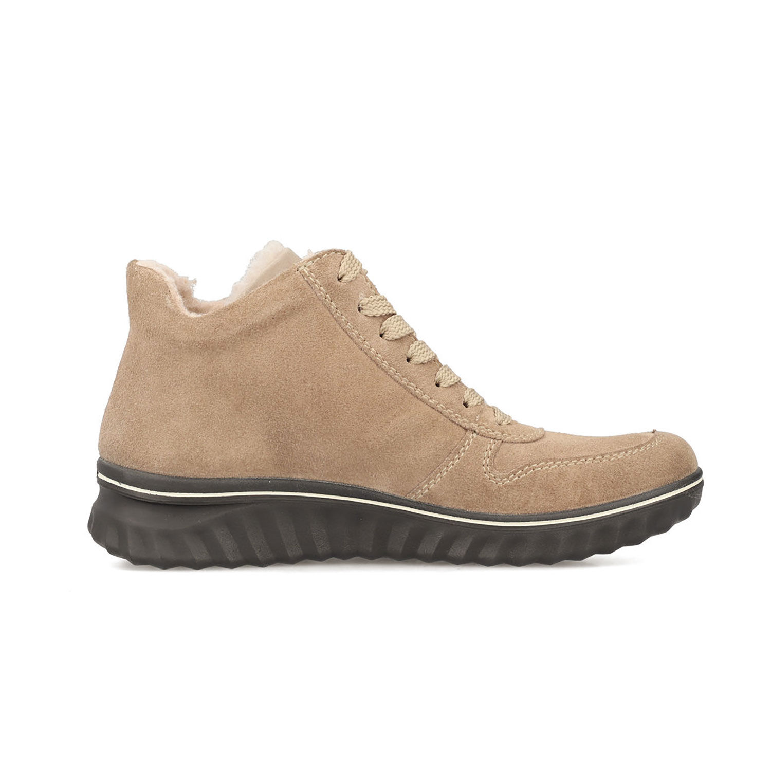 RIEKER Stiefelette für Damen aus pflegeleichtem Veloursleder