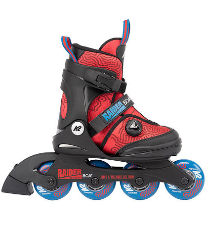 K2 Rollschuhe - Raider Boa - Schwarz/Rot - Inline