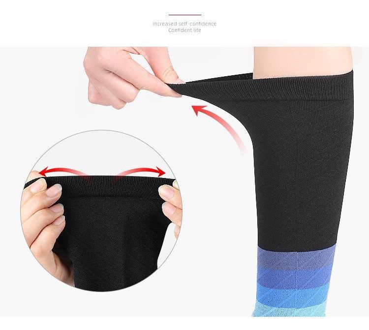 HATHA - Sport Gestreepte Compressie Kuitmouw
