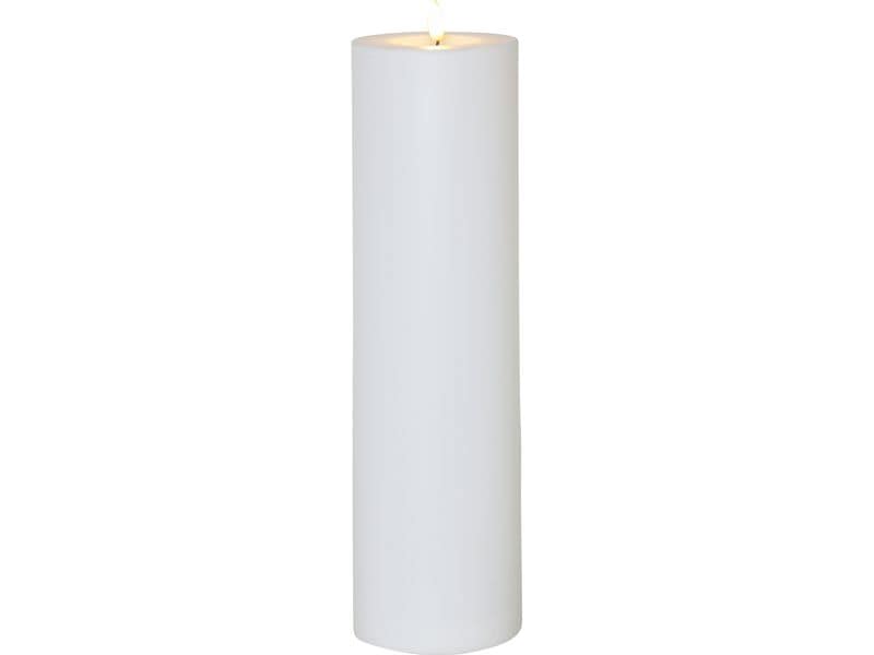 Star Trading LED-Kerze Flamme Rak Warmweiss, 1 LEDs Weisse LED-Kerze mit beweglicher Flamme