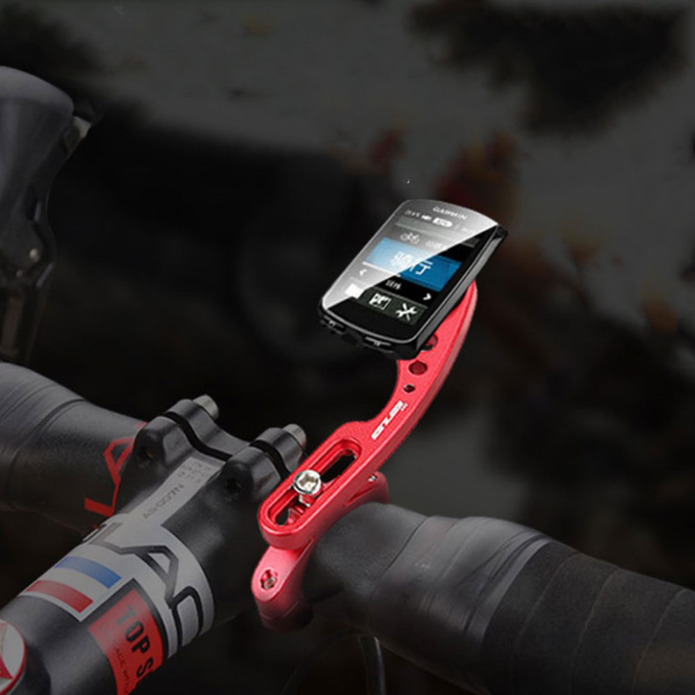 Universal Alu Fahrrad Computer Halterung Velo GPS Lenkstangen Halter für Garmin / Cateye / Bryton - Schwarz