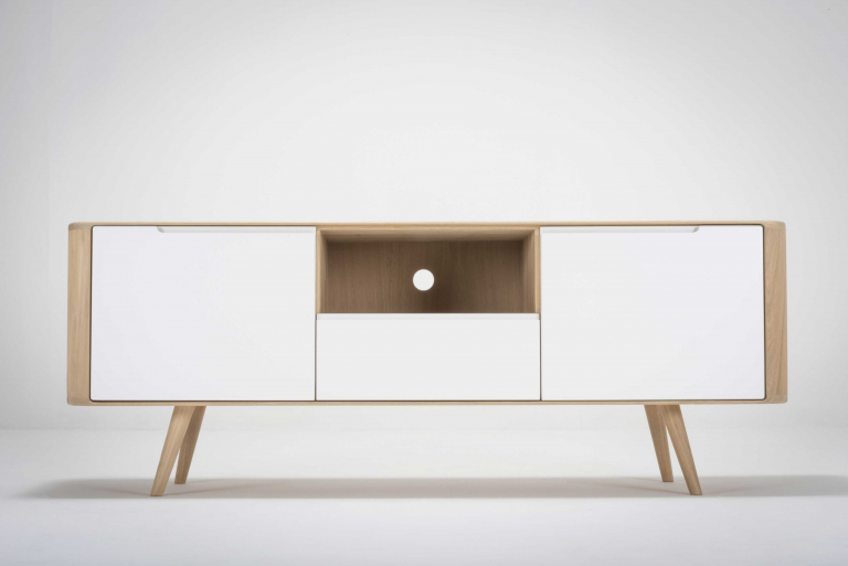 Gazzda Ena dressoir tv-meubel twee 160x42 naturel