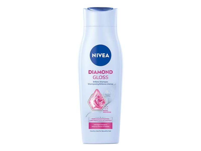 NIVEA Shampoo Diamond Gloss 250 g Haarshampoo verleiht dem Haar sofort zusätzlichen Glanz