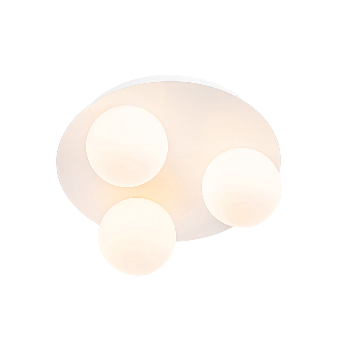 QAZQA Moderne badkamer plafondlamp wit 3-lichts - Cederic