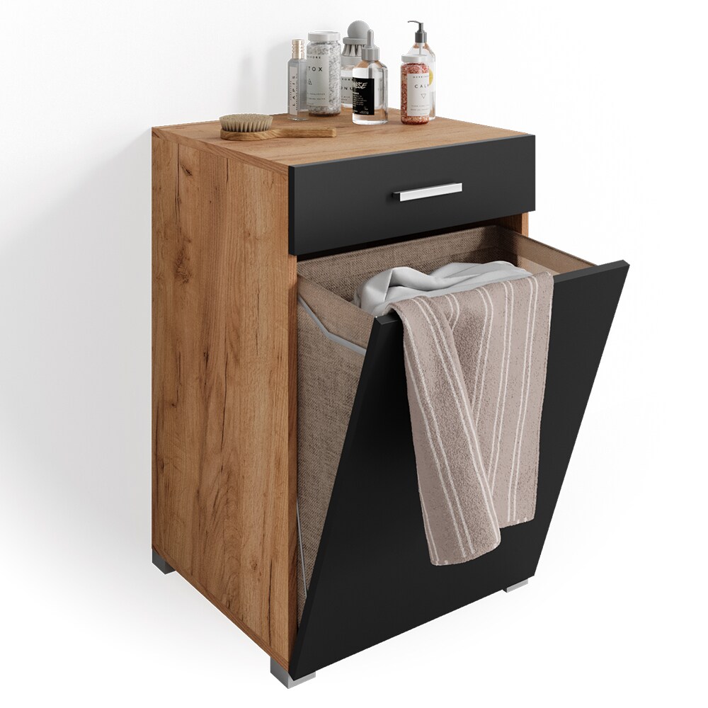 Vicco Wäschekorb Wäscheschrank Badschrank Matteo ANT/GKO Waschmaschinenschrank