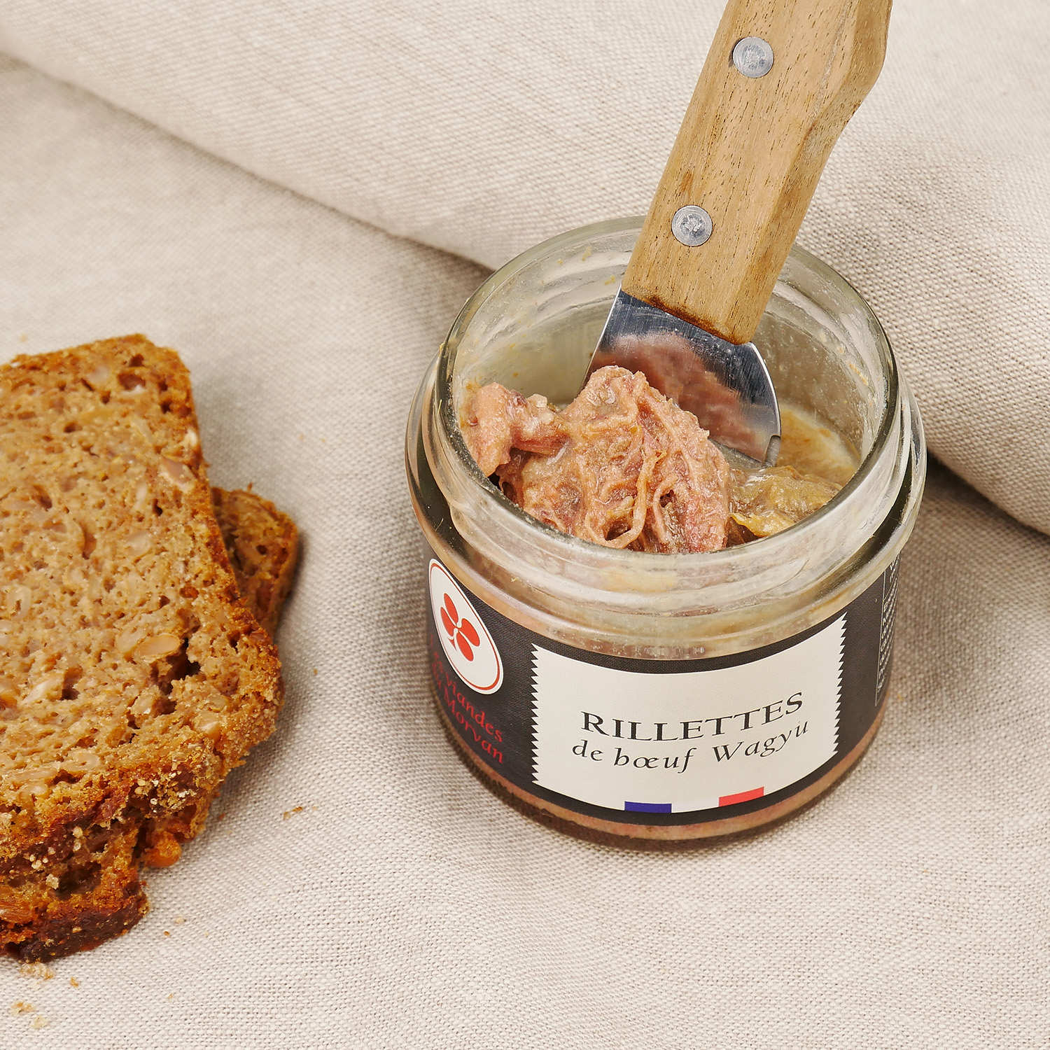Rillettes de boeuf Wagyu au piment d'Espelette