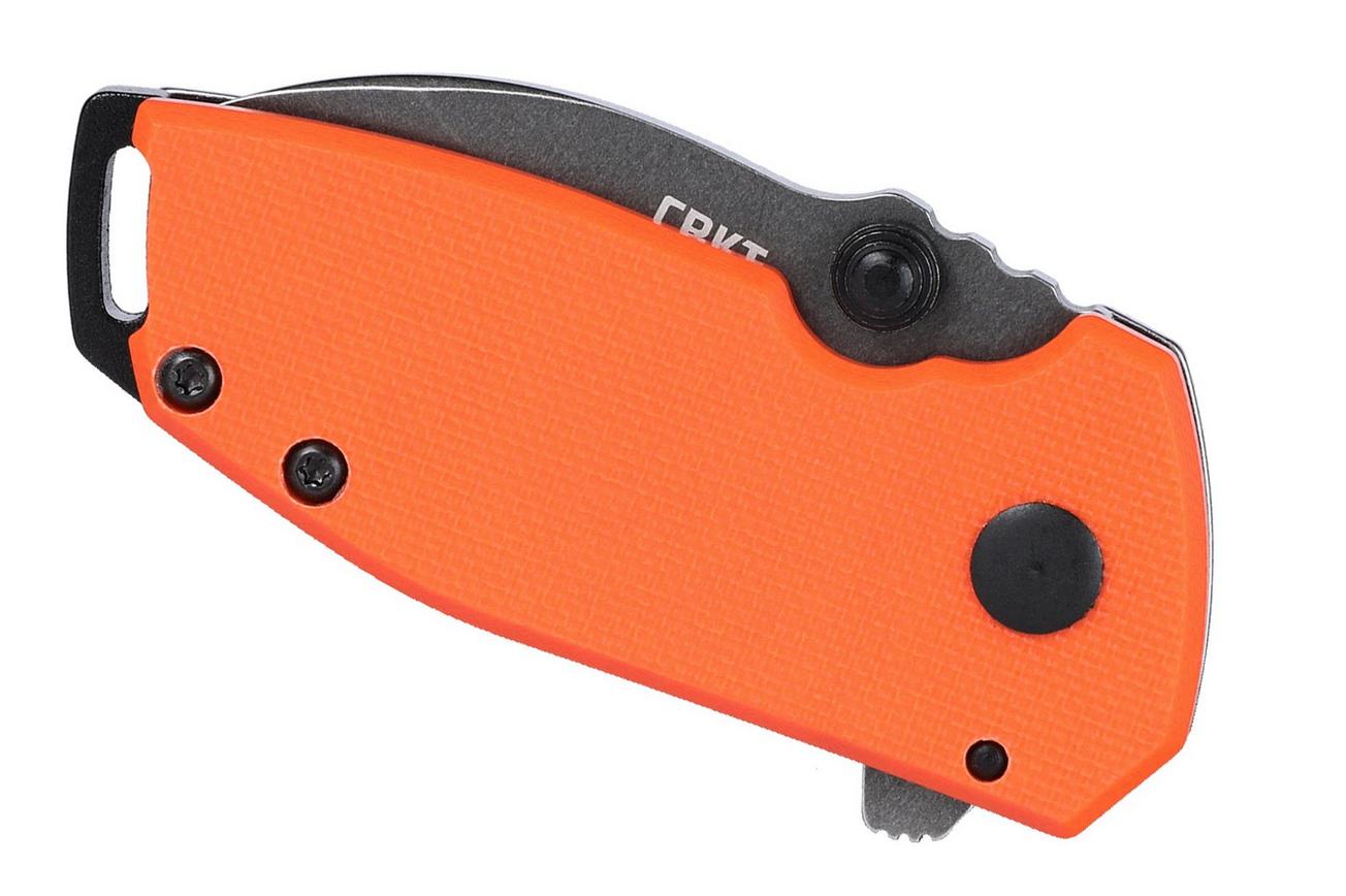 CRKT Squid Compact Black 2486 Orange G10 zakmes, Lucas Burnley design