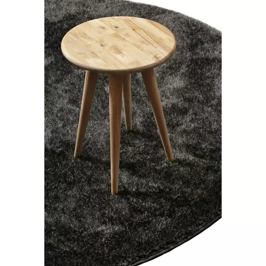 Wecon home basics Hochflorteppich Fanny anthrazit grau
