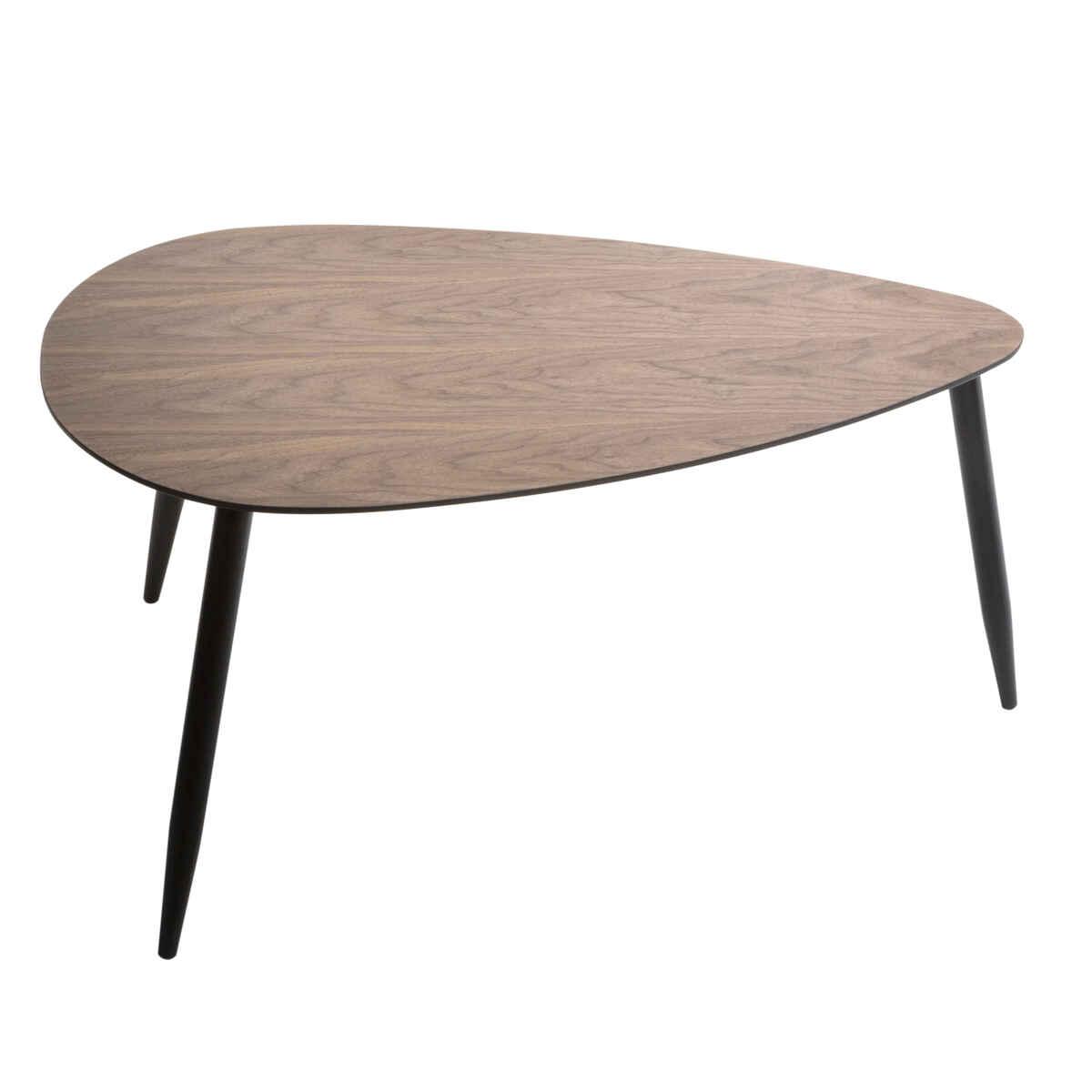 SET 2 TABLES BASSE MILEO EFFET NOYER