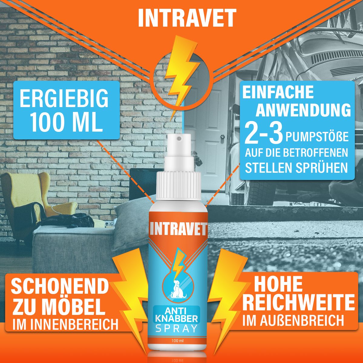 Intravet® | Anti Knabber Spray | Abwehrspray