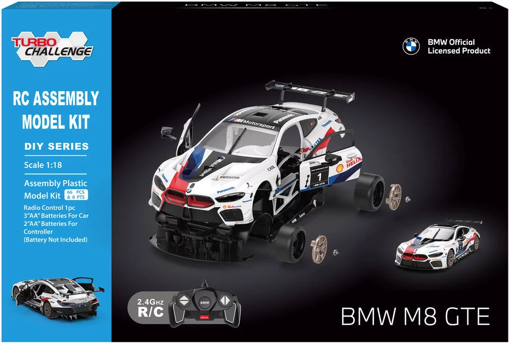 TURBO CHALLENGE - KIT BMW M8 GTE RADIOCOMMANDE 2.4GHZ 1\/18