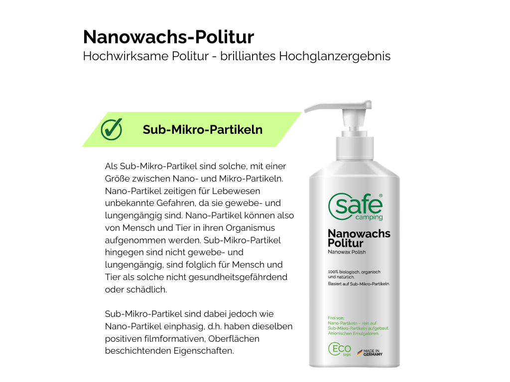 SAFE CAMPING Nanowax-Polish - 500 ml